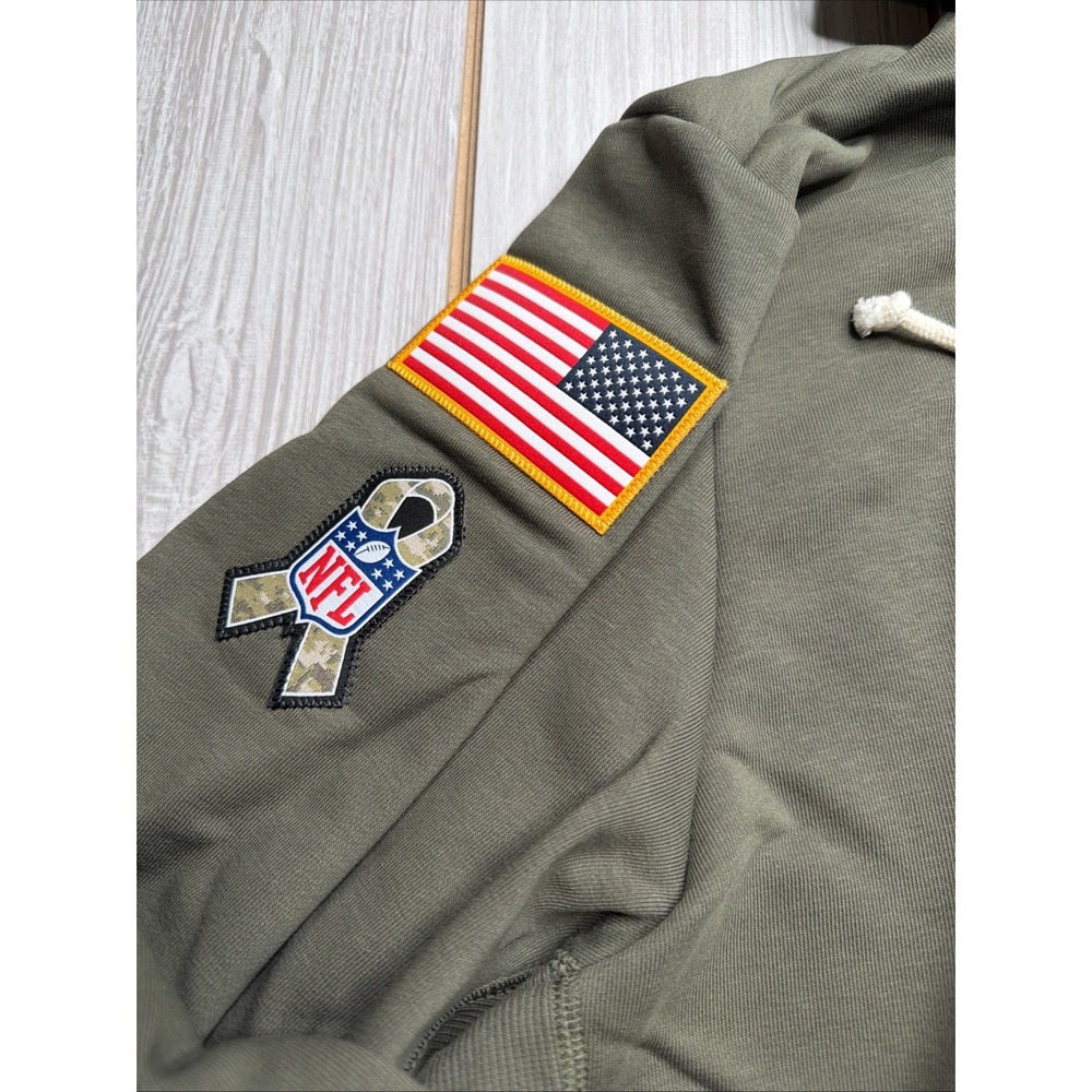 New Nike Cleveland Browns Mens Salute To Service Hooded Sweatshirt Size Large - Picture 4 of 7